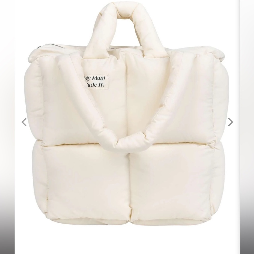 My Mum Made It puffer tote